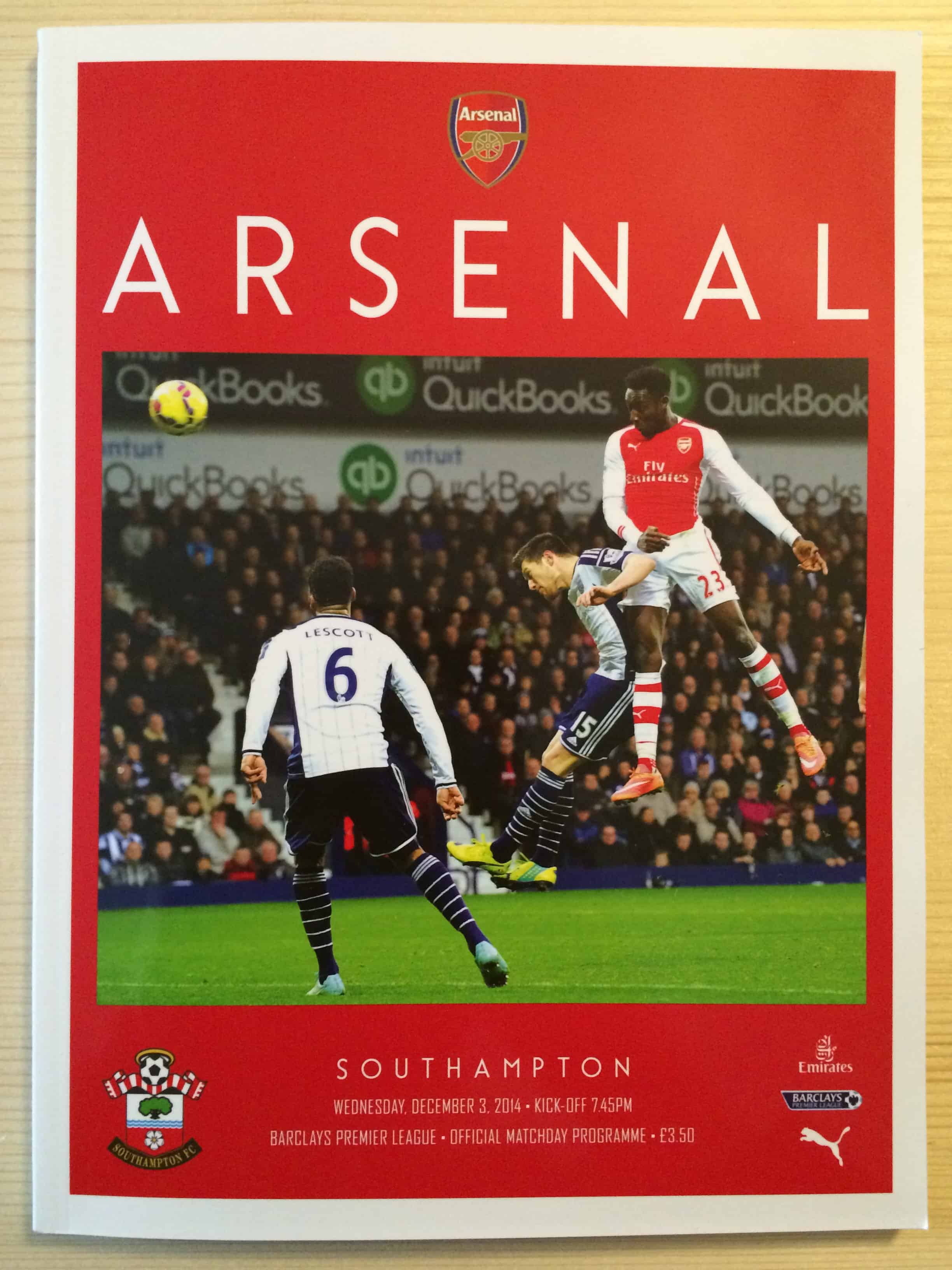 Arsenal FC v Southampton FC